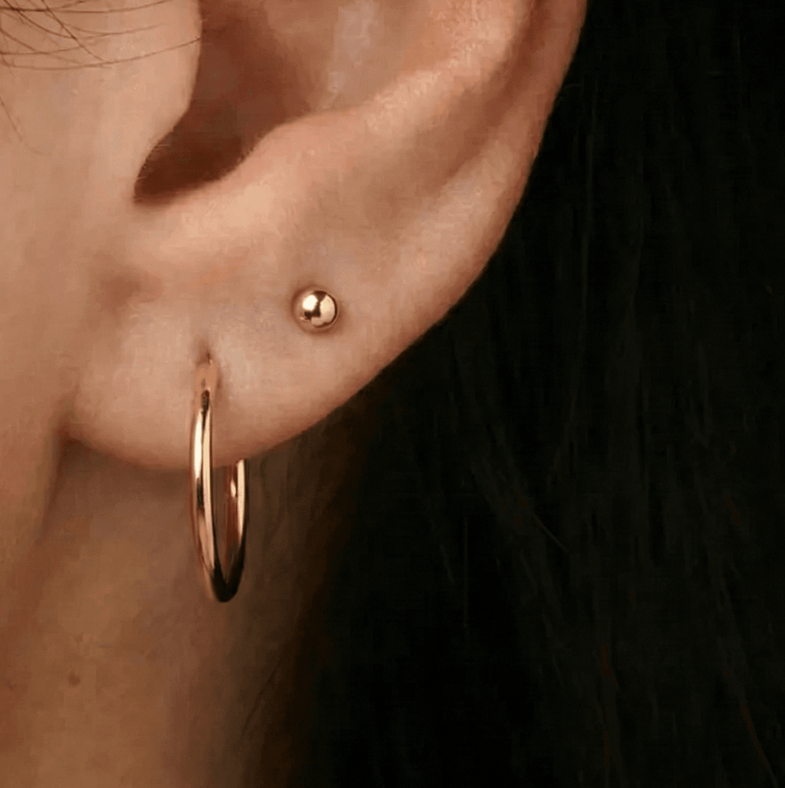 925 Sterling Silver Ball Top Labret Pair