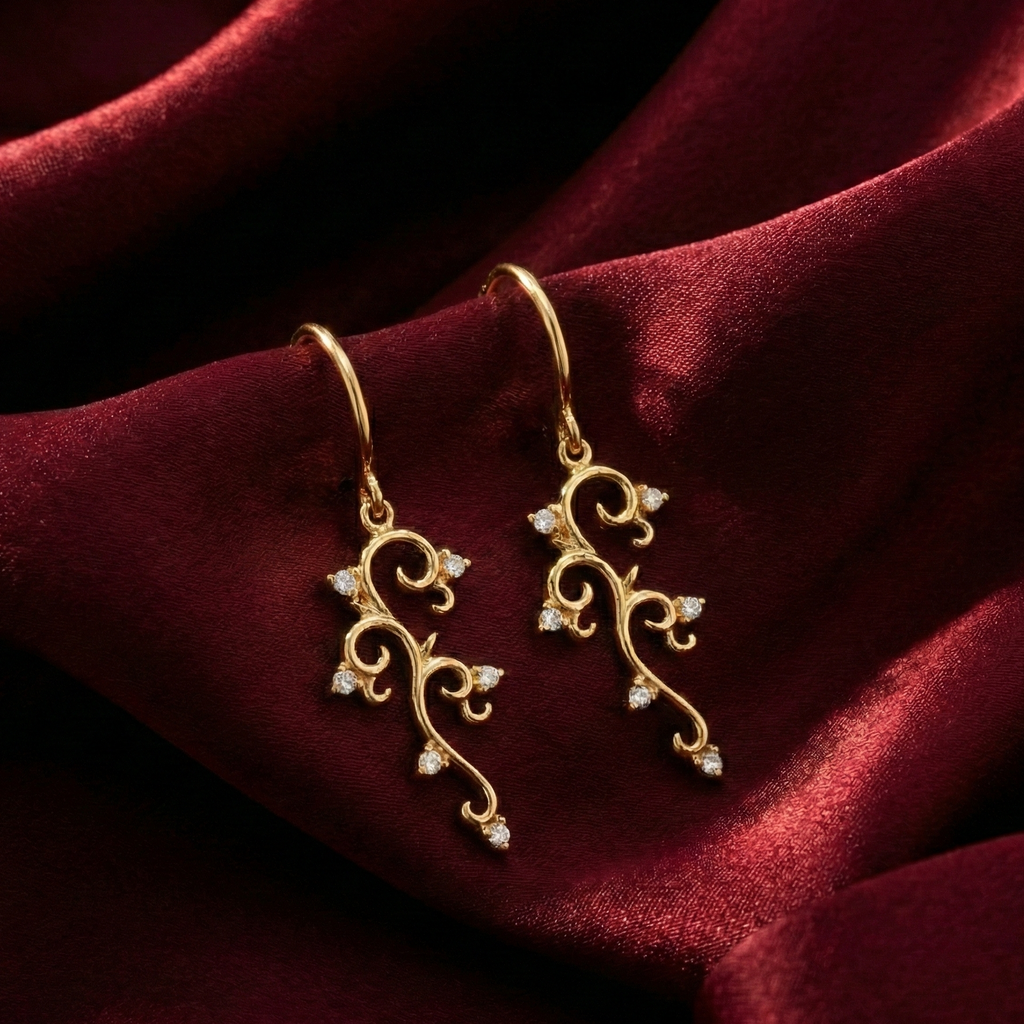 18K Gold Ophelia Vine Earrings