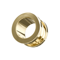 316L Surgical Steel Basic Gold External Threaded Tunnel