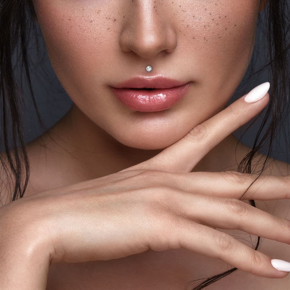 316L Surgical Steel Internally Threaded Ball Top Labret Stud