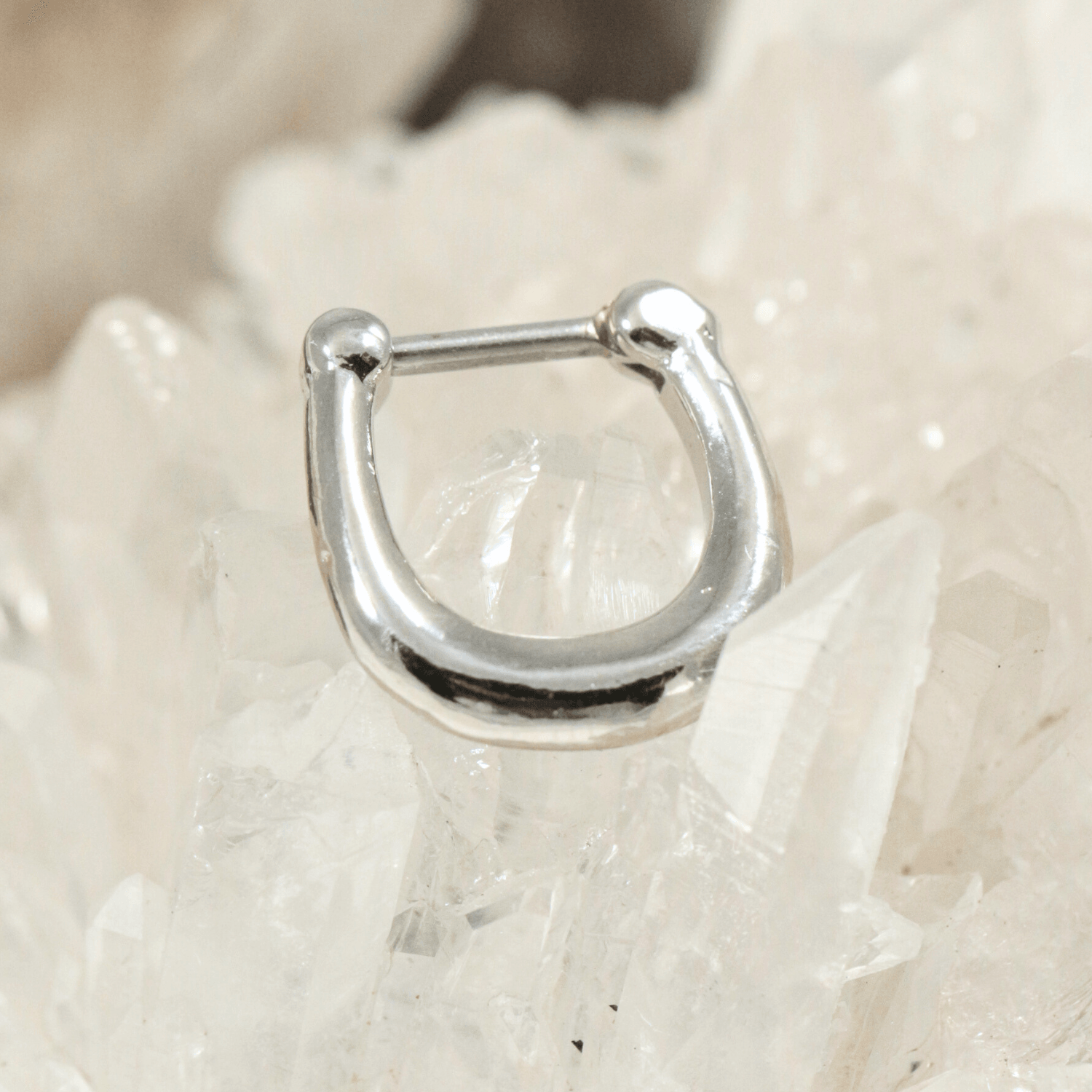 316L Surgical Steel Plain Style Septum Clicker Ring