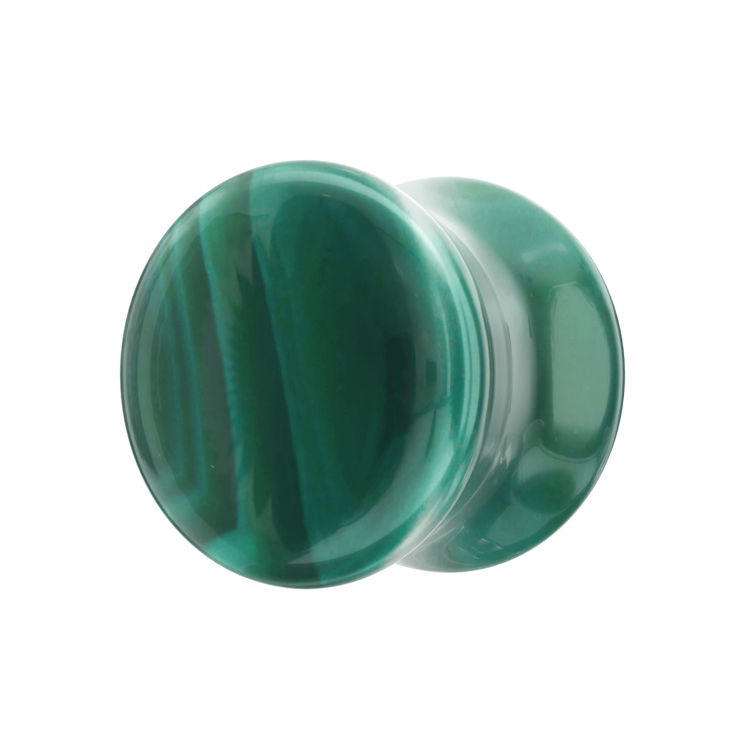 Synthetic Malachite Stone Saddle Ear Plug