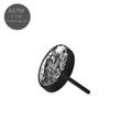 G23 Titanium Oval CZ Jewelled Threadless Push-fit Top