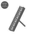 G23 Titanium CZ Jewelled Threadless Push-fit Top