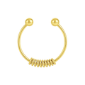 9K Gold Circular Spring Septum Ring