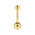 14K Gold Internally Threaded Belly Ring