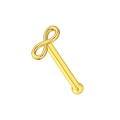 9K Gold Infinity Sign Nose Bone