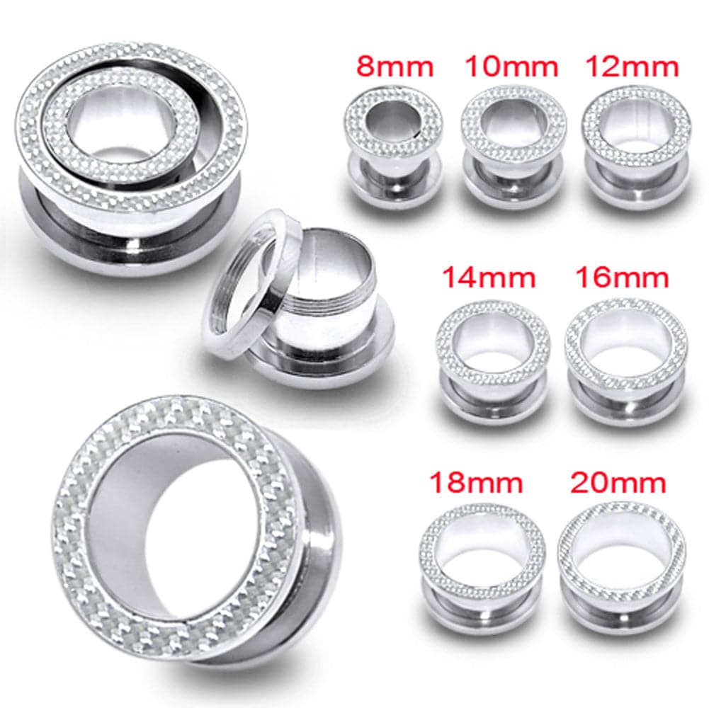 316L Surgical Steel Screw Fit Flesh Tunnel
