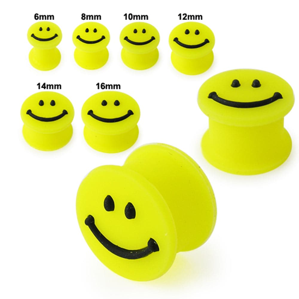 Embossed Smiley Silicone Ear Plug