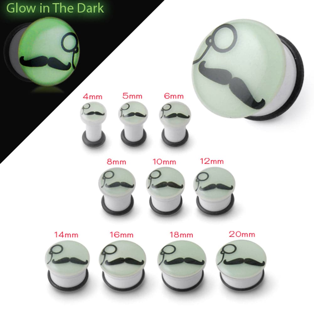 UV Halloween Glow In The Dark Ear Plug