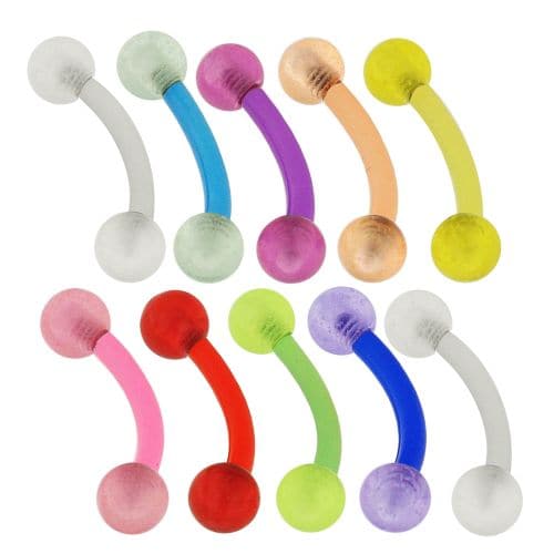 UV Curved Bar with Pastel UV Balls (Pack of 10)