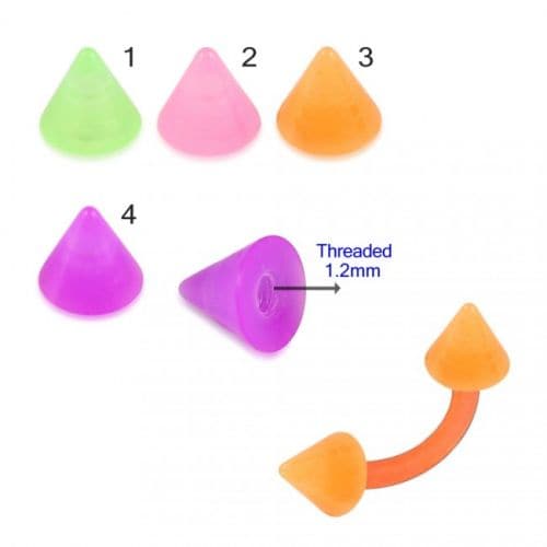 UV Orange Curved Bar with Basic UV Balls (Pack of 10)