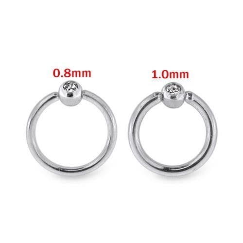 316L Surgical Steel Flexible BCR Piercing Jewellery