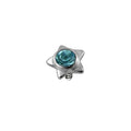 316L Surgical Steel Star Jewelled Dermal Anchor Top