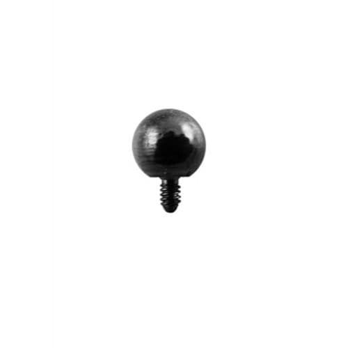 316L Surgical Steel Black Ball Dermal Anchor Tops
