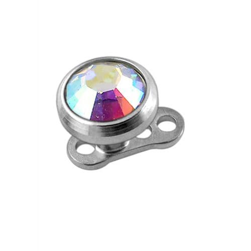 G23 Titanium Jewelled Top Dermal Anchor
