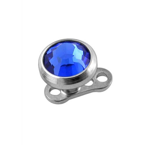G23 Titanium Jewelled Top Dermal Anchor
