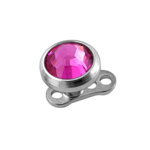 G23 Titanium Jewelled Top Dermal Anchor