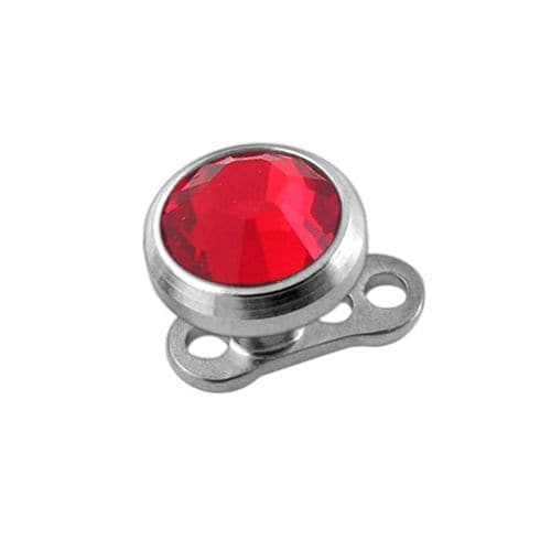 G23 Titanium Jewelled Top Dermal Anchor