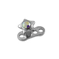 G23 Titanium Jewelled Star Top Dermal Anchor