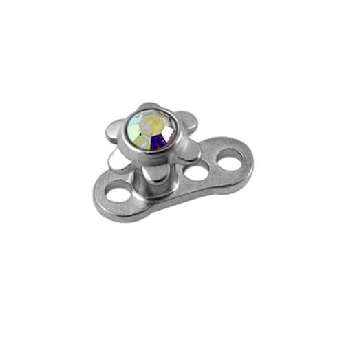 G23 Titanium Jewelled Star Top Dermal Anchor