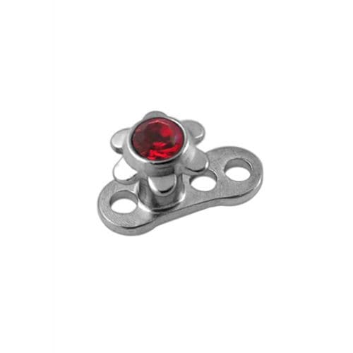 G23 Titanium Jewelled Star Top Dermal Anchor