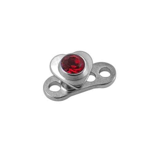 G23 Titanium Jewelled Star Top Dermal Anchor