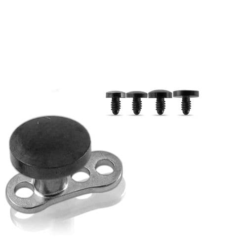 G23 Titanium Base Dermal Anchors with Half Ball