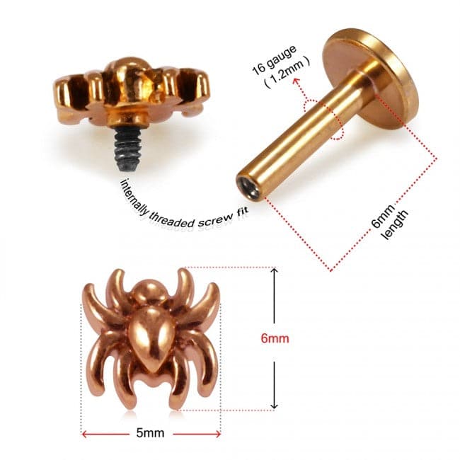 316L Surgical Steel Spider Cartilage Stud