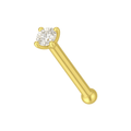 9K Gold Genuine Diamond Nose Bone