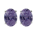 925 Sterling Silver Single Jewelled Fancy Ear Stud