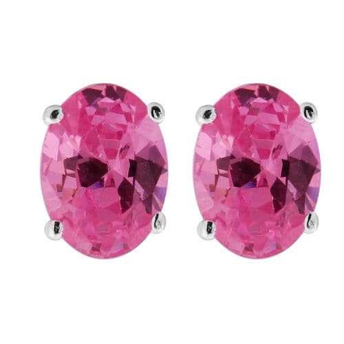 925 Sterling Silver Single Jewelled Fancy Ear Stud