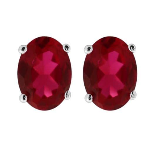 925 Sterling Silver Single Jewelled Fancy Ear Stud