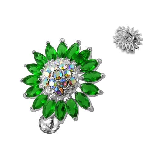 Dangling Flower Belly Bar Ring