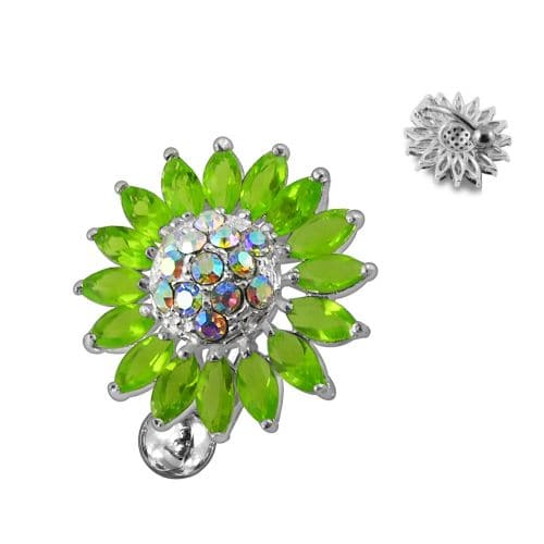 Dangling Flower Belly Bar Ring