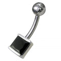 925 Sterling Silver Jewelled Non Moving Belly Ring