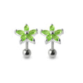 925 Sterling Silver Five Petal Stud