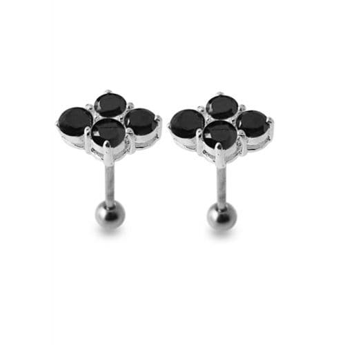 925 Sterling Silver Multi Jewelled Ear Stud