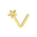 9K Gold 3D Star Nose Stud