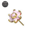 G23 Titanium Opal Jewelled Flower Threadless Push-Fit