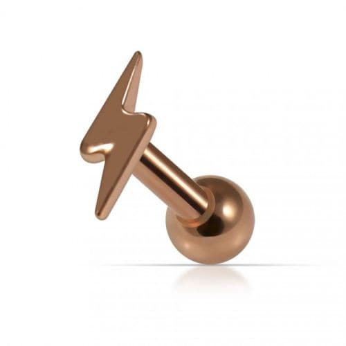 925 Sterling Silver Plain Lighting Cartilage Ear Stud