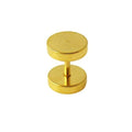 316L Surgical Steel With Gold Anodised Fake Ear Plug
