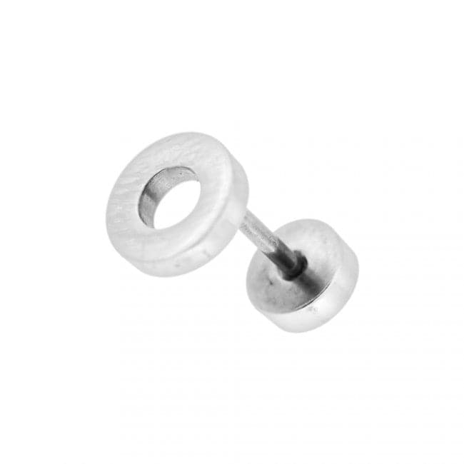 316L Surgical Steel Flat Disc with Hole Fake Invisible Ear Plug