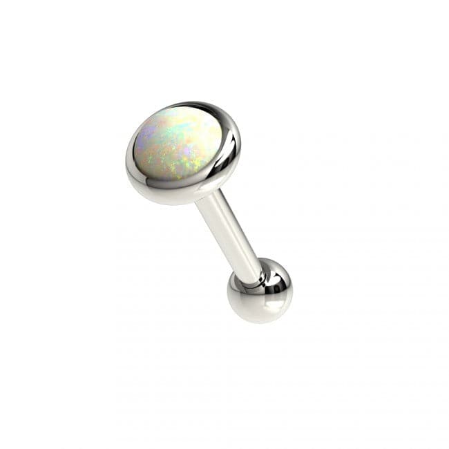 316L Surgical Steel Opal Stone Cartilage Tragus Piercing Ear Stud
