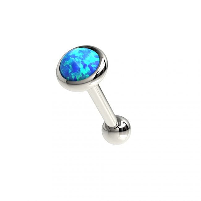 316L Surgical Steel Opal Stone Cartilage Tragus Piercing Ear Stud