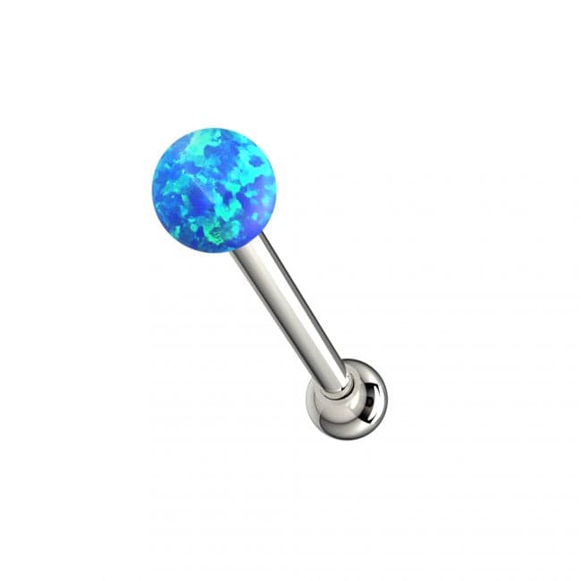 316L Surgical Steel Opal Stone Ball Cartilage Ear Stud