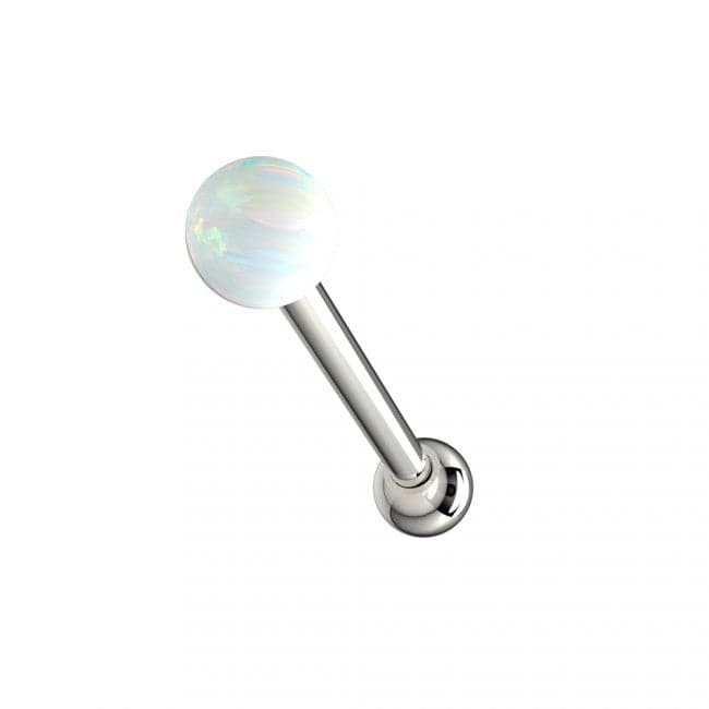 316L Surgical Steel Opal Stone Ball Cartilage Ear Stud