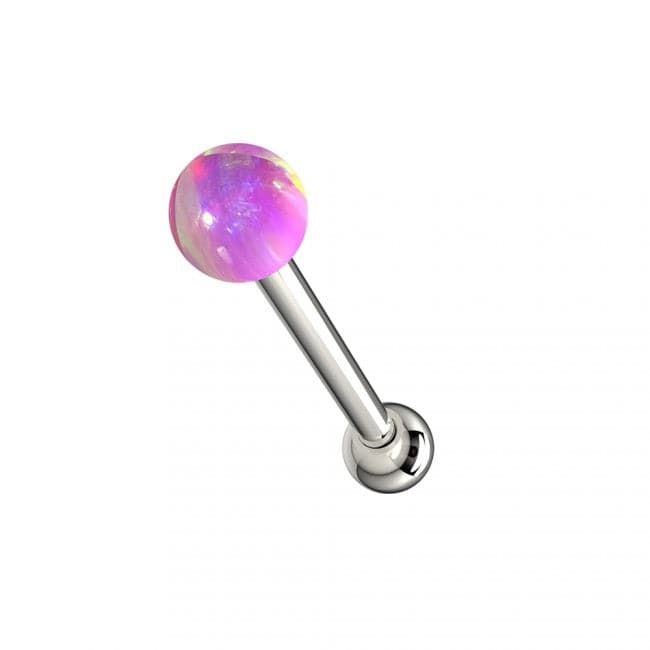 316L Surgical Steel Opal Stone Ball Cartilage Ear Stud