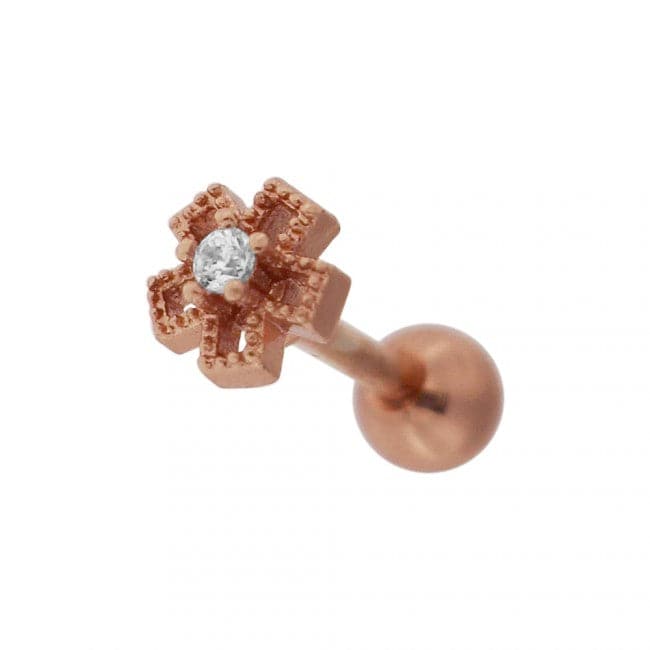 316L Surgical Steel Cartilage Flower Ear Stud