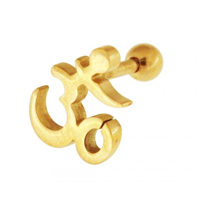 316L Surgical Steel Classic Ohm Ear Stud